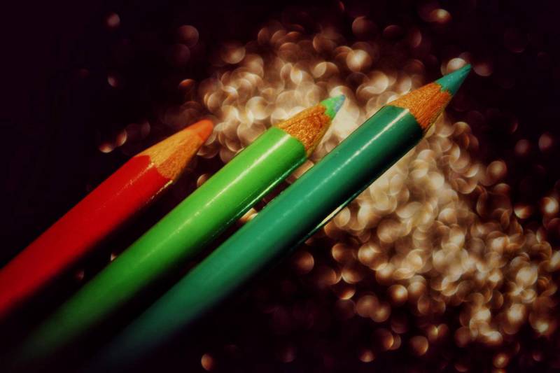 colored pencils